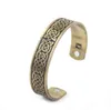 GX014 Şanslı Knot Tasarım Dini Desen Bangles Openended manşet Viking Stil Muska Bilezik Manyetik Sağlık Jewelry6257672