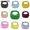 Bottegvenetas Italy Jodie Women's Handbag Bag 2024 Woven Bag Niche Design Handheld Dumpling Bag ox Horn Knotted