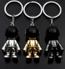 Astronaut Keychain Pingente criativo Space Robot Keyring Alloy Cartocolador Charmos Presentes Preto Gold Silver2006889