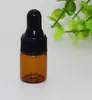 Storage Bottles 500pcs 2ml Amber Clear Glass Bottle E-liquid Perfume Sample Pure Dropper Essential Oil Vials