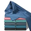 Plus taille 9xl 8xl 7xl Summer Top Quality Ice Silk Shirts respirant hommes à manches courtes Polo en vrac