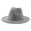 Berets Wool Hat Hats For Women Man Solid Luxury Casual Vintage Panama Wide Brim Western Cowboy Sombrero Hombre Sombreros