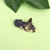 Brooches Luminous Enamel Pins Comet Orchid Long-beaked Hawk Moth Bag Lapel Pin Badge Jewelry Gifts For Kids Friends Wholesale