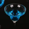 Verres à vin 2pcs martini cocktail verre drinkware champagne tasse de boisson gobelet smoothie triangulaire jus de mariage à la maison