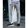 Pantalon masculin 2024 Automne Zipper Casual Sports Running with Double Pocket Jogging