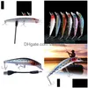 10 peças Intelligent LED Light Fishing Lure USB isca recarregável