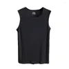 Tanque de tanques masculinos cavalheiros pulôver tank-top redond roughtting colet colete