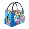 bingo Balls Insulated Lunch Bag for Women Portable Paper Game Thermal Cooler Lunch Tote Office Picnic Travel lunchbag G49m#