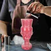 Tasses en verre tasse de gobelet porcelaine buvant des verres rétro de banquet exquis simple de céramiques