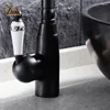 Bathroom Sink Faucets Black Basin Faucet And Cold Mixer Tap Oil Rubbed Finished Single Handle Water