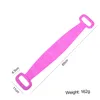 Serviette 1pcs massage pinceau en silicone Baignoire arrière avec douche double face.