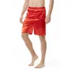 Slaapkleding voor heren zomer glanzende dunne naadloze shorts ondergoed mannelijke plus size casual slaapbodems