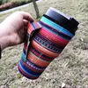 with Handle Neoprene Sleeve for 30oz Tumbler Cup Mugs Water Bottle Leopard Rainbow Cactus Print Cup Covers Bag Cases Pouch D819078463729