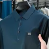 Polos de la marque haut de gamme Couleur solide Polo Polo imprimé à manches à manches courtes à manches courtes Top Casual Top Casual Casual