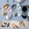 Socks Hosiery Summer Sexy Lace Socks Mixed Fiber Transparent Stretch Elasticity Ankle Net Yarn Thin Invisible Women Socks Kawaii