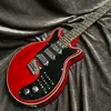 Brian May Electric Guitar Solid Body Rosewood Tofriet Red Kolor Floyd Tremolo Bridge 3 Burns Pickups Wysoka jakość Guitarra Darmowa wysyłka