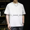 メンズTシャツ夏のメンズ特大の半袖TシャツカジュアルソリッドカラーラグジュアリーY2KスタイルトップジムFrenzy Retro Harajuku Clothing H240416