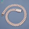 Hot Sale Ice Out Cuban Link Chain15mm Vvs Diamond Moissnaite Chain S925 Silver Gold Plated Hip Hop Fine Jewelry Necklaces