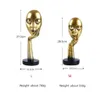 Arts And Crafts Accessories For Home Decoration Silence Is Gold Statue Of Human Face Scpture Abstract African 210827 Drop Delivery Gar Otgxy