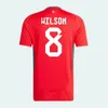 24/25 Wales Soccer Jerseys James Bale 24 25 Welsh Football Shirts Johnson N.Williams Rodon T.Roberts Cabango Levitt Moore Thomas Men Kids Kit Jersey2025