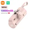 Produits Xiaomi Mijia Power Bank 10000mAh Câble intégré Mini Powerbank Batterie externe Portable Chargeur portable pour iPhone Samsung Xiaomi 2023