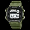 ساعة Wristwatches Skmei 2126 Digital Countdown Sports Watch للرجال LED عرض ساعة مضادة للماء ، Mens Clock Montre Homme