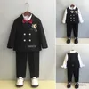 Pakken Flower Boys Wedding Suit Kinderpak Kinderjurk Kids Stage Performance Formele Blazer Suit Baby Birthday Ceremony Costume