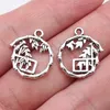 Charms Téléphone Pendant Chinois Style Bamboo House Bijoux Frais de fabrication 17x18mm 20pcs