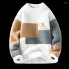 Herentruien Winter Fashion Sweater 2024 MANNEN GEBRUIK DIKT WARME BREIDTE PULLOL HOOG KWALITEIT Heren Casual losse mannelijke jumpers