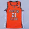 2024 NCAA College Illinois Fighting Illini Basketball Jersey Ayo Dosunmu Kofi Cockburn Trent Frazier Williams Andre Curbelo Hawkins Omar Payne Bezhanishvili Nunn