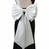 separate Women Accory Bow Big White Satin Party Wedding Formal Party Bow Decorat DIY 118H#