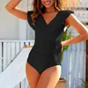 Costume da bagno da bagno femminile estate monokini bikini alla moda di nuoto alla moda per donne costumi da bagno canottini da spiaggia 2024