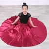 Portez des enfants Costumes de danse de ventre pour enfants pour les enfants dansant Bollywood Performance Gypsy Solin Satin Jupe