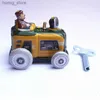 Rüzgar oyuncakları komik yetişkin koleksiyonu retro rüzgar oyuncak metal teneke tarım traktör traktör araba mekanik oyuncak saat oyuncak figür hediye y240416