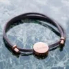 Suede koordnaam armband zilvergoud of rosé vergulde datum armband gegraveerde schijf lege armband, gepersonaliseerde vrouwelijke armband