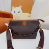 Yeni zincir mini çanta michael kadar kadın flep crossbody omuz çantaları kadın çanta çanta lüks çantalar pvc tuval gerçek deri eski çiçek altın donanım