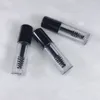 Botellas de almacenamiento 0.8 ml de tubo de mascara vacío Vial vial de crema de pestañas/botella líquida muestra de contenedor cosmético con tapa negra interna a prueba de fugas F116