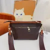 Yeni zincir mini çanta michael kadar kadın flep crossbody omuz çantaları kadın çanta çanta lüks çantalar pvc tuval gerçek deri eski çiçek altın donanım