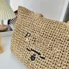 24ss Designer Beach bag luxury tote crochet classic shopping handbags women palin with letters handbag Large Capacity ladies sac