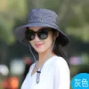 Unisex Summer Sunscreen szeroki BRIM BRIM HAT UV Ochrona Wodoodporna panama czapki polowanie na słońce rybak dla męskich bob 240403