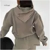 Womens Tracksuits White Foxx Hoodie Tracksuit Sets Clothing Set Women Spring Autumn Winter New Fashionable Sporty Long Sleeved Plover Otku2