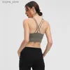 Women's Tanks Camis Sports Bra Thin Belt Gym Clothes Women Underwear Running Fitness Casual Workout Athletic Tank Tops L49