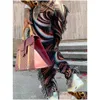 Spodnie damskie Capris Women Folk Style High Waisted Jogger Brespant dla kobiecych druku estetyczny bok boków fringe spodni swobodny DHBZ0