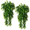 Fleurs décoratives Plantes Plantes Artificial Decor 2pcs 80cm Plant de fausses