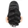 13x6 Body Wave Front 30 pouces brésiliennes de cheveux humains Brésiliens pré-cueillis à 250% de densité de densité perruque frontale AL