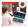 Mikrofonlar GAX-HC29 BT Karaoke Machine3-1-in-1 Taşınabilir Hoparlör Sistemi Ses Arabirimi Ses kartı ile canlı akış söylemek