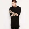 Camisetas masculinas roupas de hip hop roupas masculas casuais camisa de manga comprida