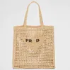 Designer bagTote Bag luxury bag Straw bag beach bag Fashion Mesh Hollow Woven for Summer Straw bag Black apricot summer woven bag Vacation bag Large