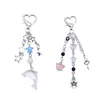 Keychains Sweet Cool Star Dolphin Spiders Hangleutel Keyring Fashion Y2K Keychain Charm Car Bag Handtas Accessoires