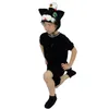 Drame pour enfants mignons petits animaux noirs chattens costumes de performance